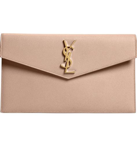 ysl uptown clutch nordstrom|uptown calfskin leather envelope clutch.